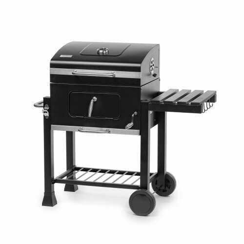 Fieldmann FZG 1108 charcoal grill, black, with side shelf