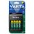 Varta LCD Plug töltő 4 db AA 2100 mAh akkumulátorral, csomagolásban