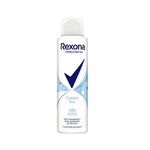 Rexona Cotton Dry Antiperspirant Dezodorans u Spreju, 150ml, 48-satna zastita