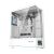 Angled view of Darkflash DY451L PRO White ATX PC Case with tempered glass side panel