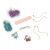 Magic Box UV jewelry making kit accessories: glitter, string, chains, and rhinestones