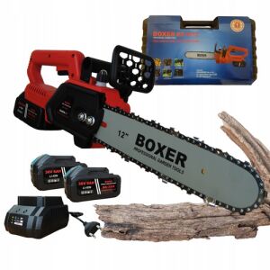 Akumulátorová reťazová píla Boxer s 2 x 24V batériami, bezkefkovým motorom, 12" 140811994 - Reťazové píly
