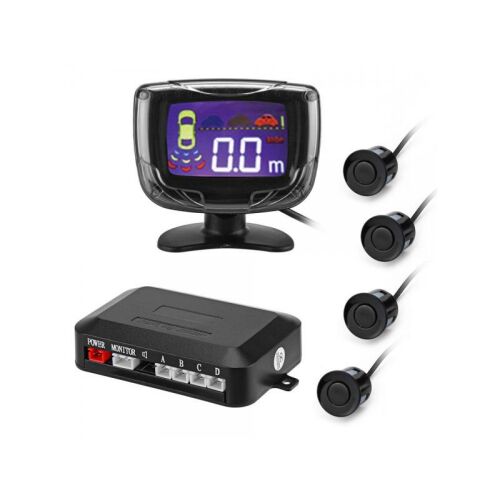 A Professional L666 színes LCD kijelzős tolatóradar, tolató radar, PDC, tolatást segítő, parkolósegéd FEKETE szenzorral 123133977