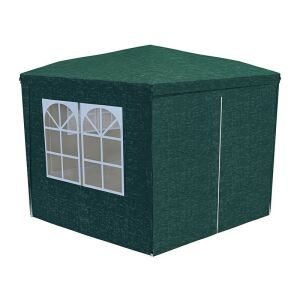 Zelený záhradný altánok s bielymi oknami, pre 6 osôb - Sersimo