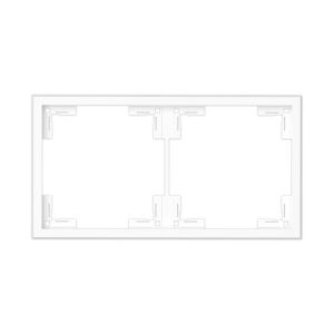 Commel zwei Rahmen weiß 123134480 - Rahmen für Schalter