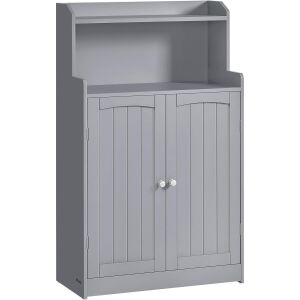 Kupaonski ormarić s 2 vrata i podesivim policama, 30 x 60 x 100 cm, siva | VASAGLE 123134559 - Kupaonski namještaj