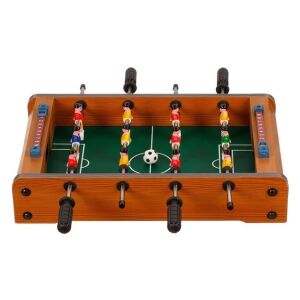 Joc de fotbal de masă din lemn cu teren de joc verde, 34x22x6,8 cm - Mese de fotbal si accesorii