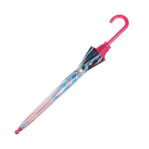 Dziecięcy parasol przeciwdeszczowy, PVC, model Frozen 2, 64 cm, różowy 136041436 - Parasol dziecięcy