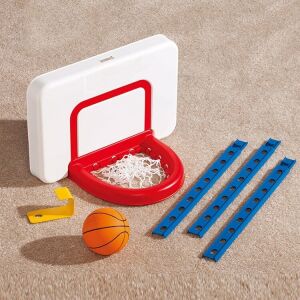 Kosárlabda palánk készlet állítható magassággal, vörös kosárral, fehér táblával, kosárlabdával és szerelési tartozékokkal - Kosárlabdázás