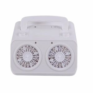 Biały elektryczny dmuchawa do baniek mydlanych z oświetleniem LED, 2 prędkości, 20000+ baniek na minutę, pojemność 200 ml, 21x18x17,5 cm, czarny/biały - Gry i sprzęt na świeżym powietrzu