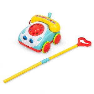 Húzós játék 1 éves kortól, telefon, műanyag, 53x14x19,5cm, többszínű, többféle színű 136288774 - Tolható, húzható játék