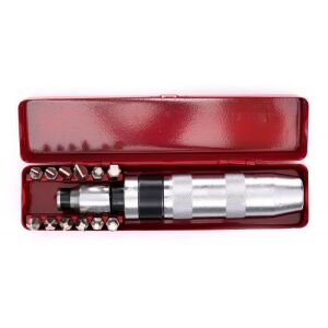 Комплект ударна отвертка Kraft&Dele KD1448 с 13 бита в червен калъф - Набор от инструменти