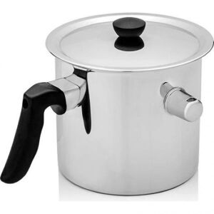 Bachmayer BMM-06 fierbător de lapte din oțel inoxidabil de 3 litri cu fluier, pentru aragaz - Bachmayer