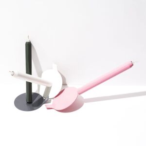 Set de 3 lumânări albe de reîncărcare LUNEdot Endless Candle pentru suportul de lumânare LUNEdot de la DesignNest - Lumânări