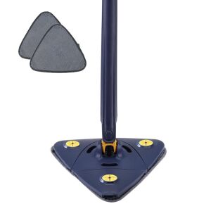 NEXTLY mop multifuncțional cu cap triunghiular, 2 lavete din microfibra, mâner telescopic, pentru suprafețe umede și uscate - Nonbrand Felmosó