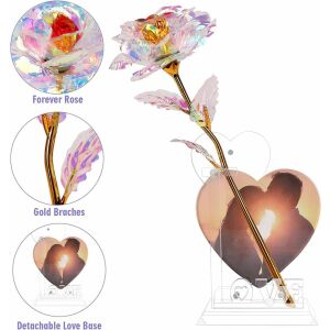 NT NIETING Galaxy Rózsa Szív Alátéttel, Jellemzők és Részletek - Ajándék ötlet Valentin-napra