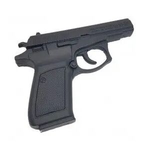 Revolver pisztoly öngyújtó, CZ 83 fegyver 7.65mm kaliber, fekete, természetes méret 1:1 arányban