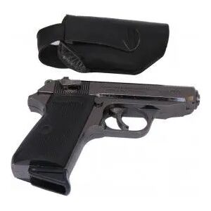 Walther PPK pisztoly öngyújtó 7,65 mm kaliber, fekete, 1:1 méretarány