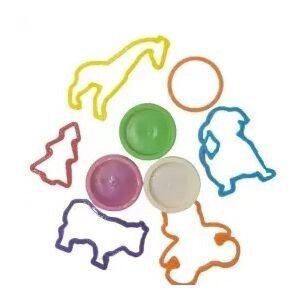 Plasztik készlet, 3 doboz, formák és kiegészítők, zöld, fehér és piros