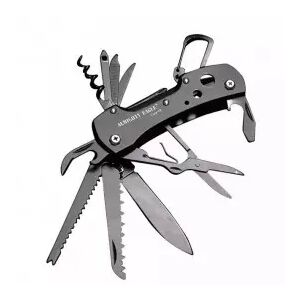 Túlélő bicska, multifunkcionális, kés, fűrész, 12 funkció