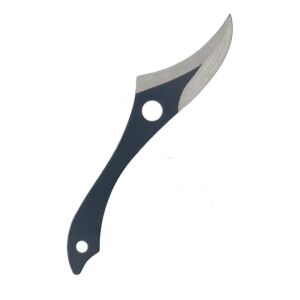 Cuțit de Aruncat Ninja Curbat Negru - 18cm, Aruncare în Copaci - Cuțite de vânătoare și de supraviețuire