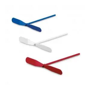 3 darab egyszerű repülő játék, propeller, fehér, kék, piros, 18 cm