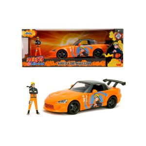 Mașină Jada Toys 1:24 din metal Naruto Shippuden 2001 Honda S2000 cu figurină Naruto - Jocuri creative și de construcție