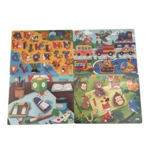 Fa Állatos-Betűs Puzzle Tábla