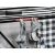 Vileda Universal Ultimate X-leg clothes drying rack, close-up of sock hangers, black, 18m drying surface, foldable, with wheels
