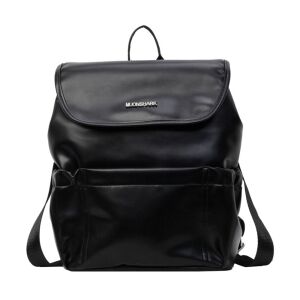 Dollcini schwarzer PU-Lederrucksack, stilvoll und geräumig - Rucksäcke