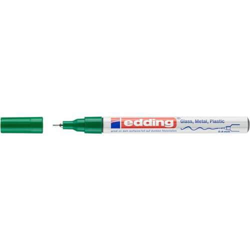 EDDING 780 green paint marker, 0.8mm round tip, for glass, metal, plastic
