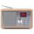 GoGEN DAB620BTCS DAB+ és FM rádió Bluetooth-szal, ébresztőórával és fa szekrény, kinyújtott antennával