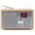 GoGEN DAB620BTCS DAB+ és FM rádió Bluetooth-al, fa dizájn, elülső nézet