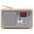 GoGEN DAB620BTCS DAB+ és FM rádió Bluetooth-al, fa dizájn, elülső nézet