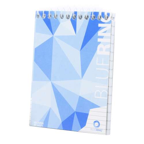 Špirálový poznámkový blok, a7, 60 listov, s modrou podšívkou