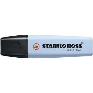 STABILO BOSS Original Pastel Textmarker, nebliges Blau, abgeschrägte Spitze, 2-5 mm - Textmarker