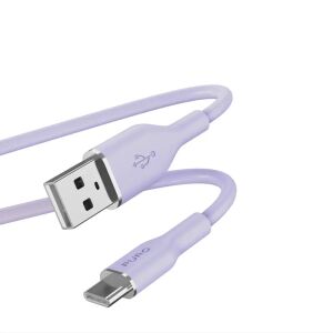 Puro Soft USB-A - Type-C kábel 150cm - lila