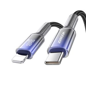 Szögletes nézet a Joyroom S-A42 30W USB-C - Lightning töltőkábelről - Lightning kábel
