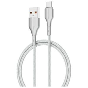 Beline USB-A - USB-C 25W kábel, fehér, 200cm hosszú - Kábel & Tartozék