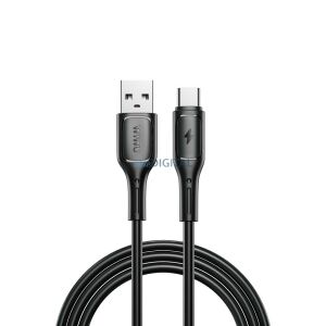 WiWU Wi-C001 Starlink USB-A - USB-C kábel, 2.4A, 100cm, fekete - USB kábel