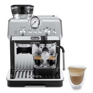 DeLonghi La Specialista Arte Automata espresso gép, rozsdamentes acél, két csésze eszpresszóval és egy latte-val - Kávéfőző