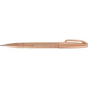 Brush pen, calligraphic flexible nib pentel ses15c-e2x light brown 41234423 - Marker