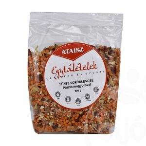 Ataisz Tüzes Vöröslencse egytálétel pirított mogyoróval, 200g csomagolás - Befőtt & Konzerv