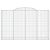 vidaXL 25 db íves horganyzott vas gabion kosár 300x50x180/200 cm 135838591