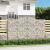 vidaXL 25 db íves horganyzott vas gabion kosár 300x50x180/200 cm 135838591