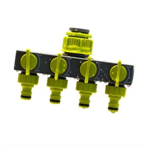ProGarden 4-cestný rozdeľovač ventilov pre záhradnú hadicu s rýchlospojkou, výstup 1/2" - 3/4" 123240626 - ProGarden