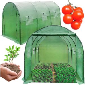 Фолиев тунел 130 g/m² с UV филтър 3x2x2 м #зелен 123231409