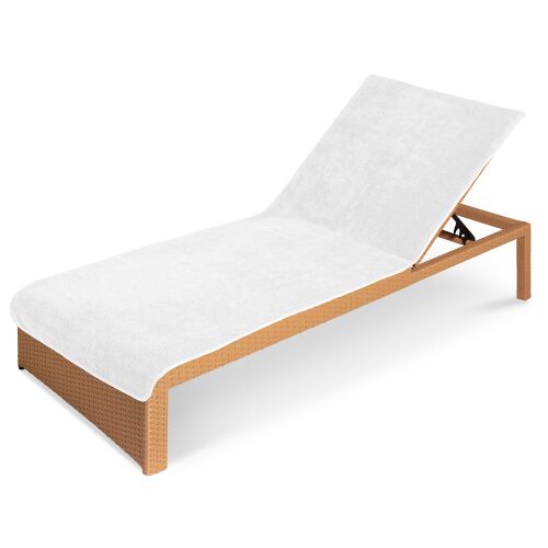 Osuška Jemidi na ležadlo, 75 x 200 cm, biela, bavlna / polyester, 54941.02 135867455