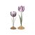 Sada 2 kovových stojanov, Pip Studio, tulipány 21 a 26 cm, orgován, kolekcia Ostatné 135911388