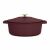 Berlinger Haus Leonardo 30cm burgundy oval cast iron casserole dish with lid